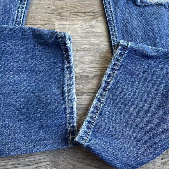 Levi’s Low Pro Straight Jeans Womens Baggy Distressed Mid Rise Y2K 90s Size 28 - Picture 3 of 8